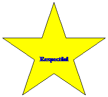 5-Point Star:  
Respectful
 
