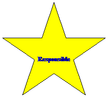 5-Point Star:  
Responsible
 
